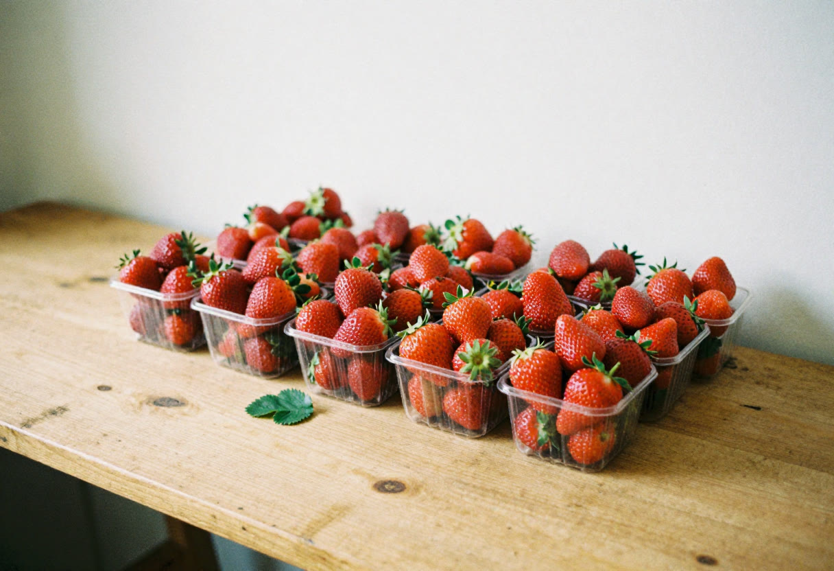 Strawberries picked this morning