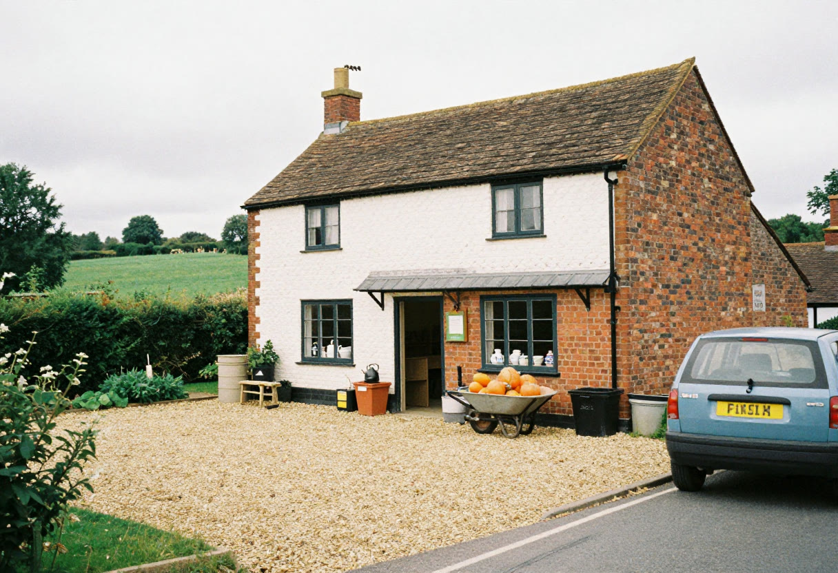 The shop, in the old milking parlour